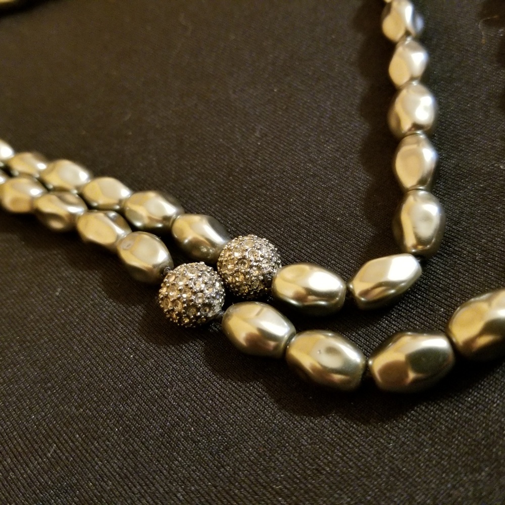 Lia Sophia black pearls Necklace